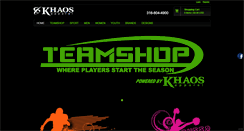 Desktop Screenshot of khaosapparel.com